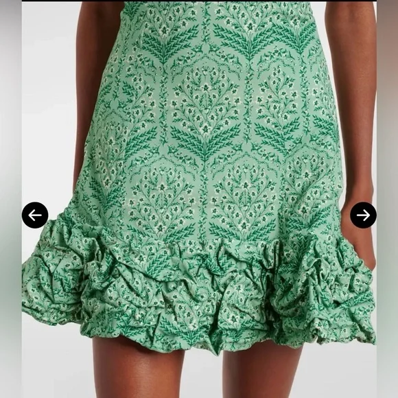 Agua by Agua Bendita Green Off-Shoulder Mini Dress - Picture 4 of 5